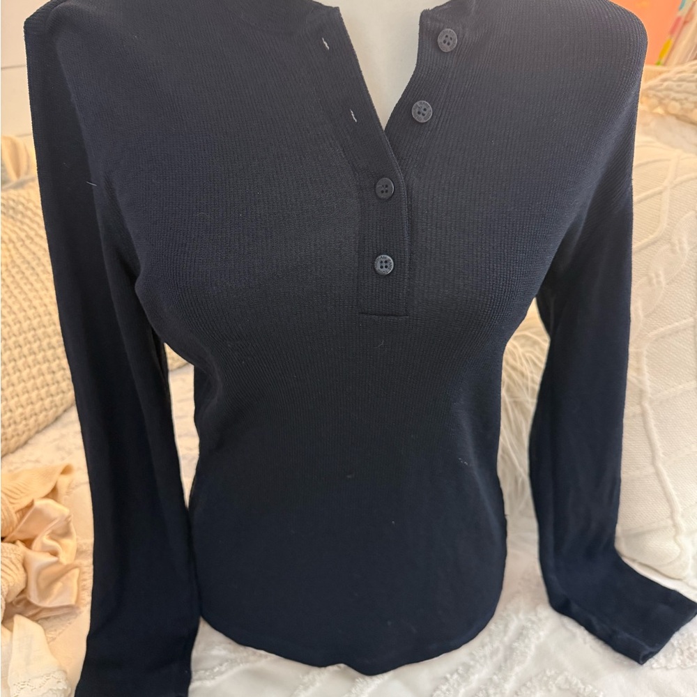 Todd Oldham Midnight Blue Button Down Shirt